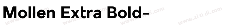 Mollen Extra Bold字体转换